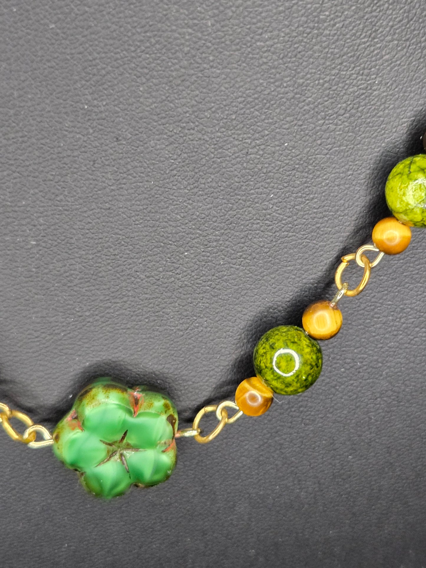 Jade Tigers Eye Necklace