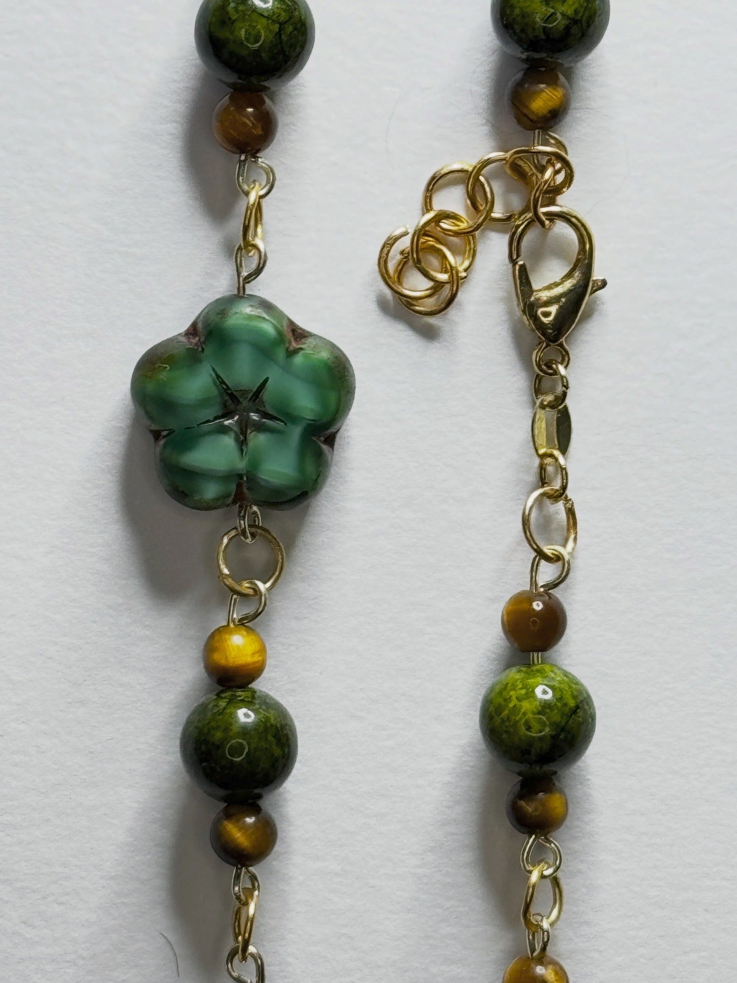 Jade Tigers Eye Necklace