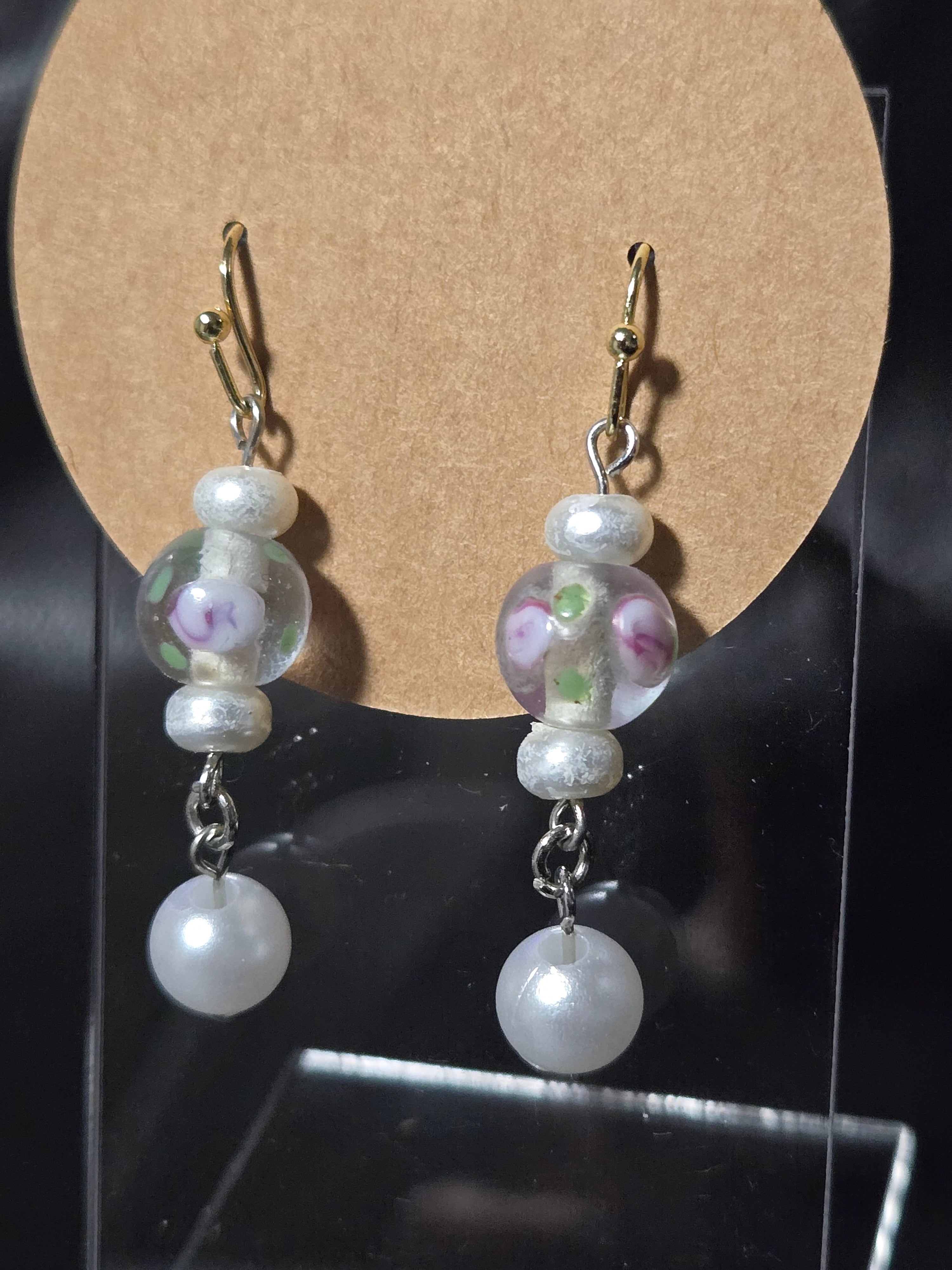 Glass Garden Drop Earrings