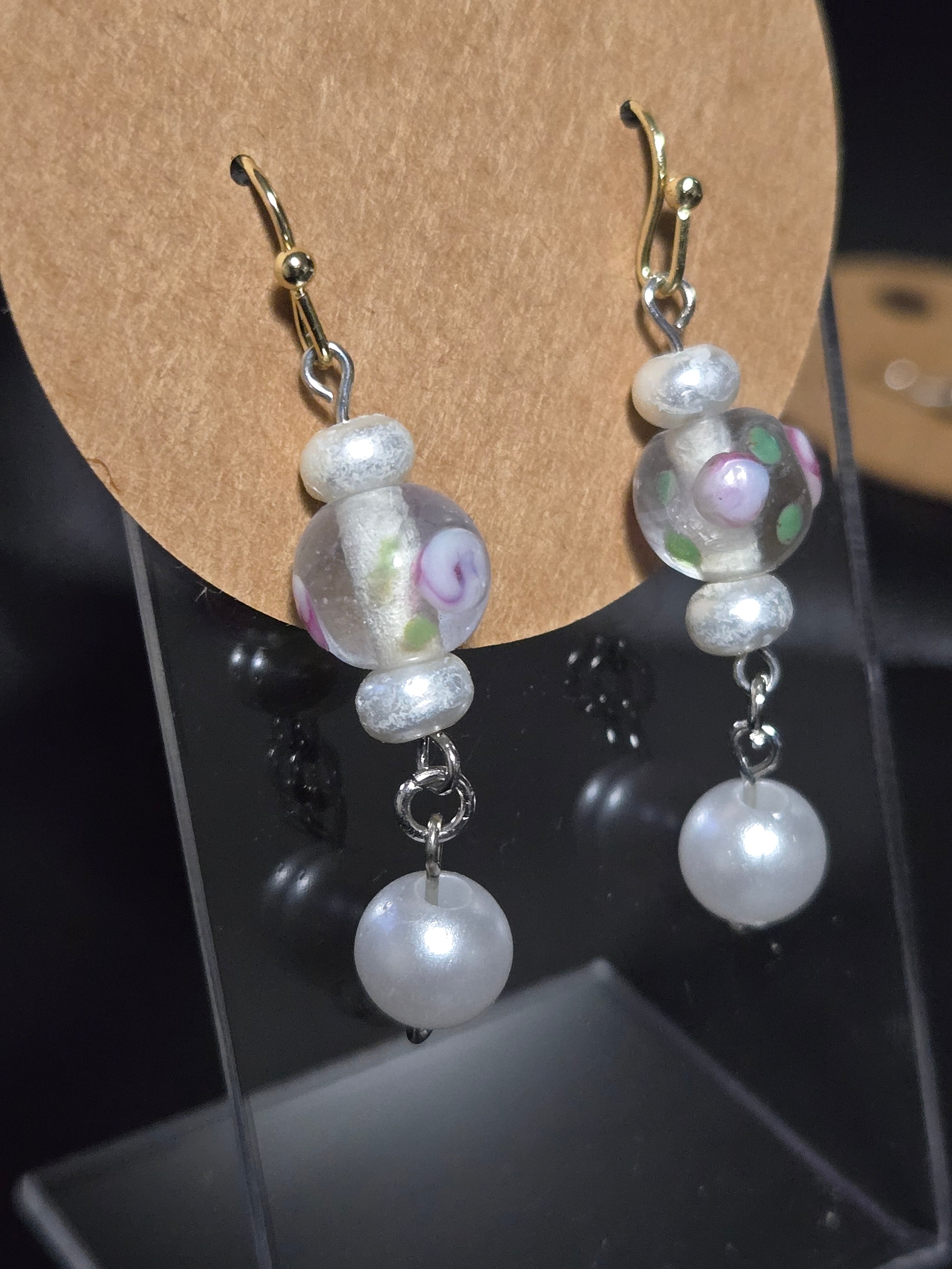 Glass Garden Drop Earrings