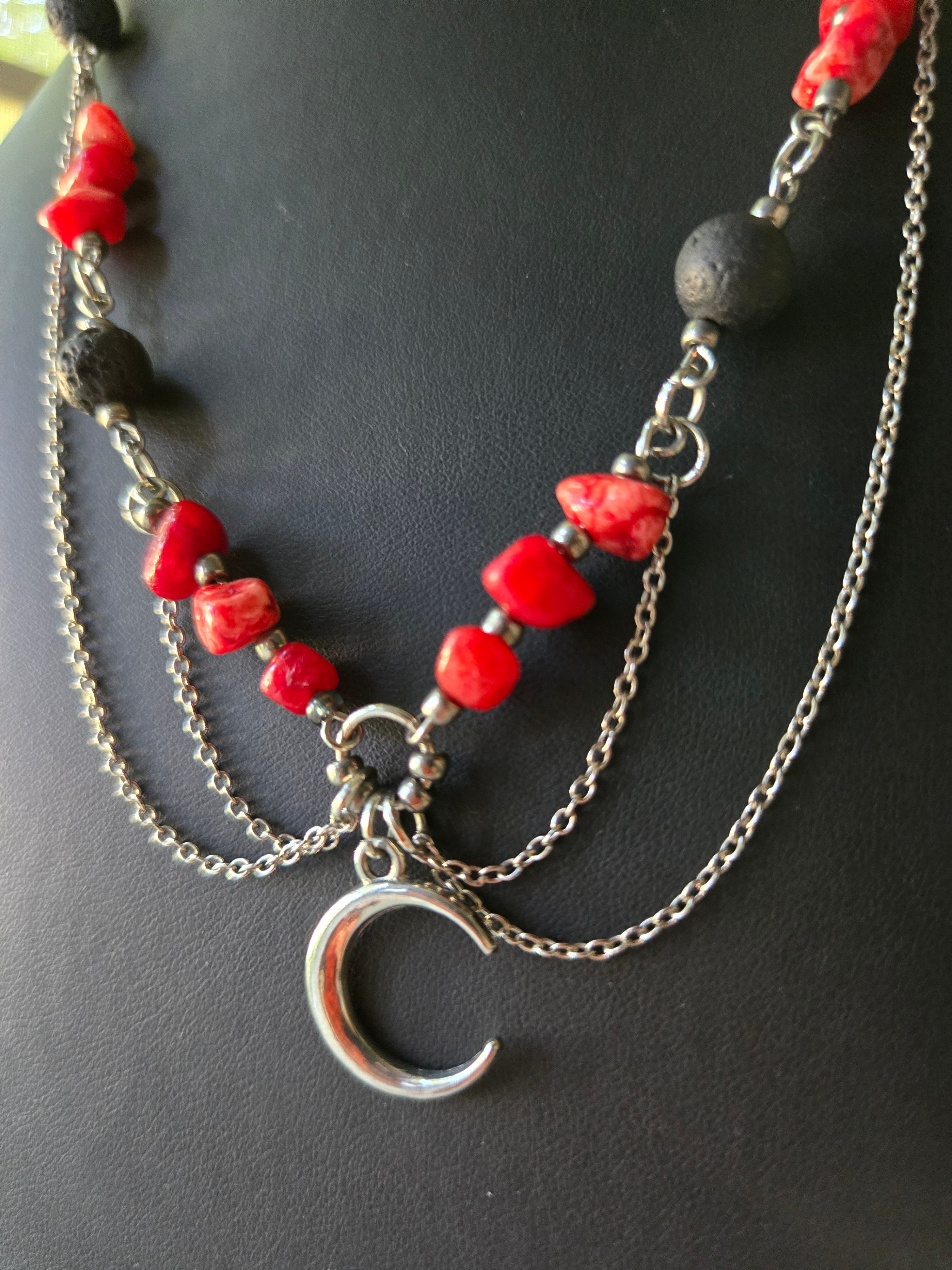 Red Moon Necklace