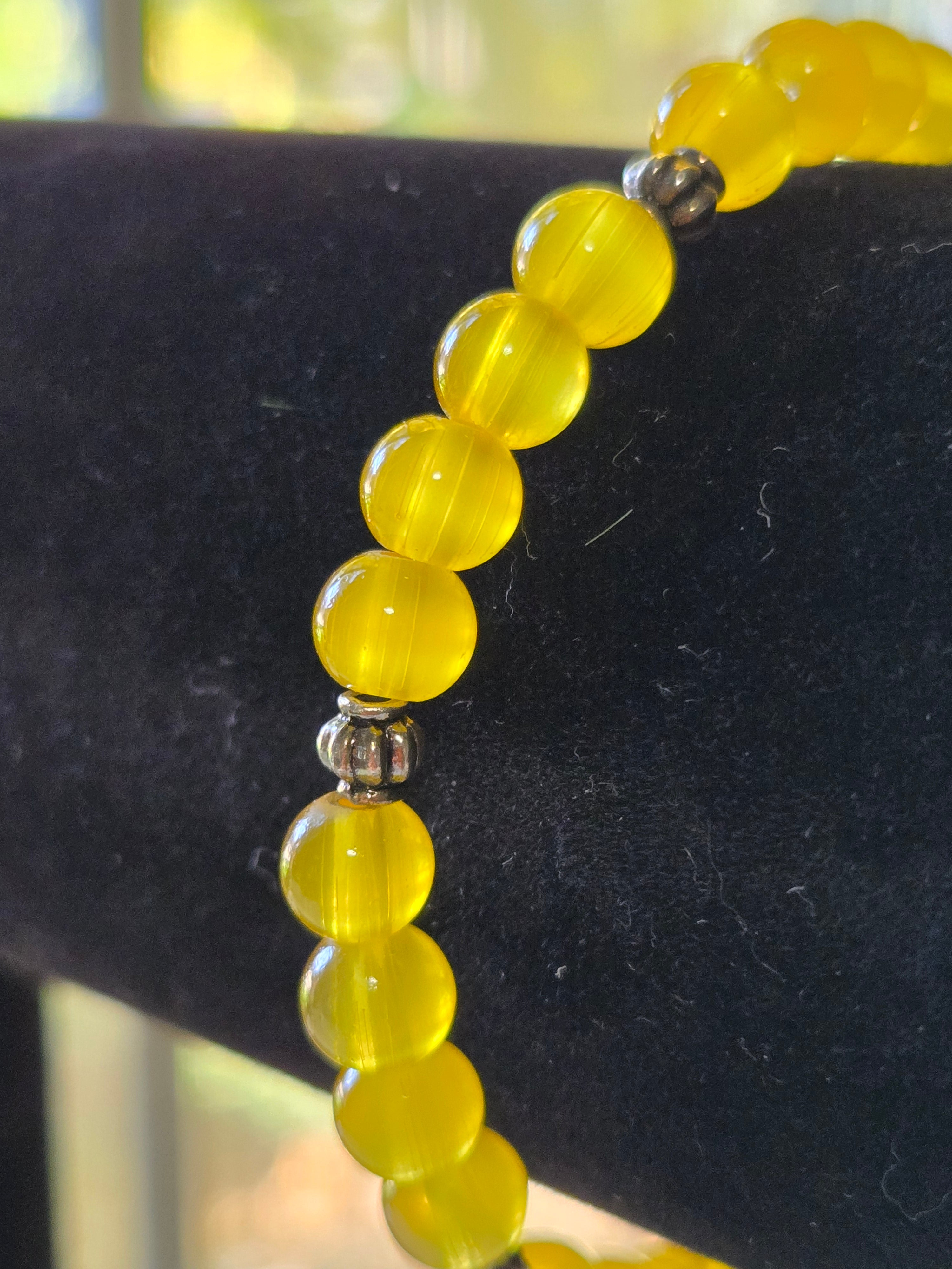Solar Bloom Gemstone Bracelet