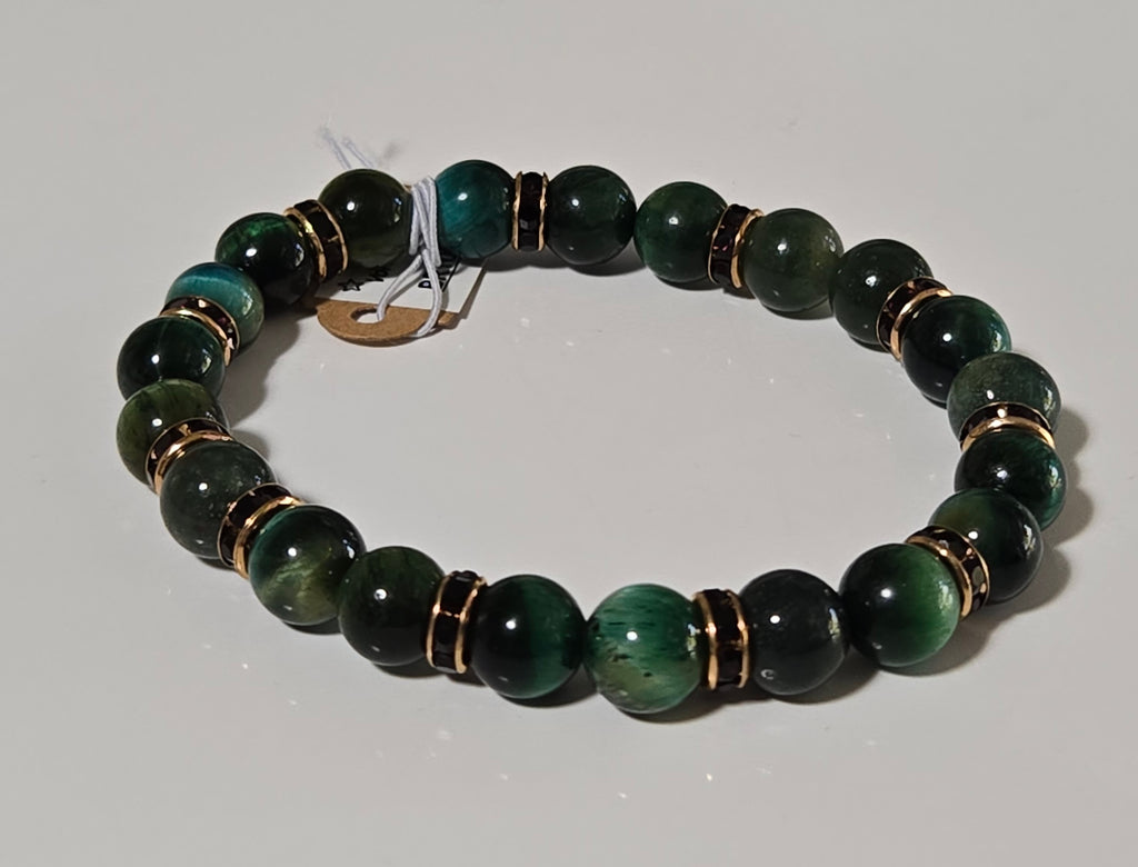 Emerald Mirage Gemstone Bracelet