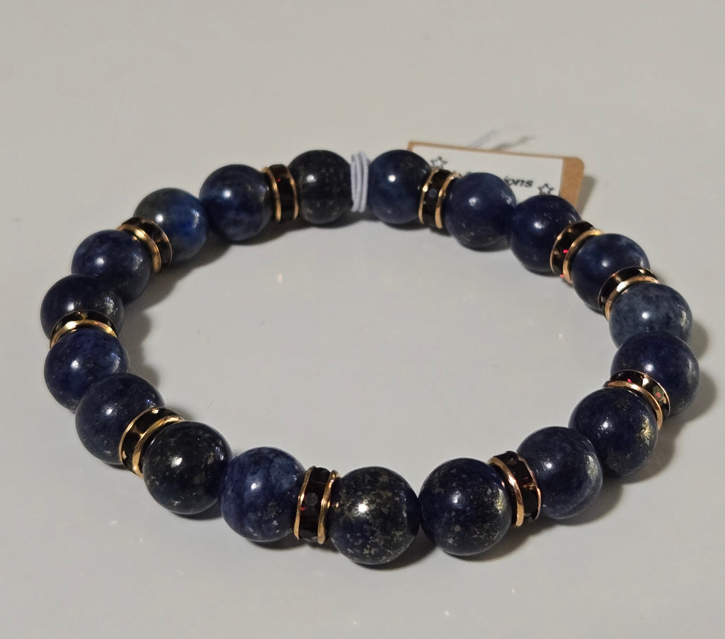 Midnight Radiance Gemstone Bracelet