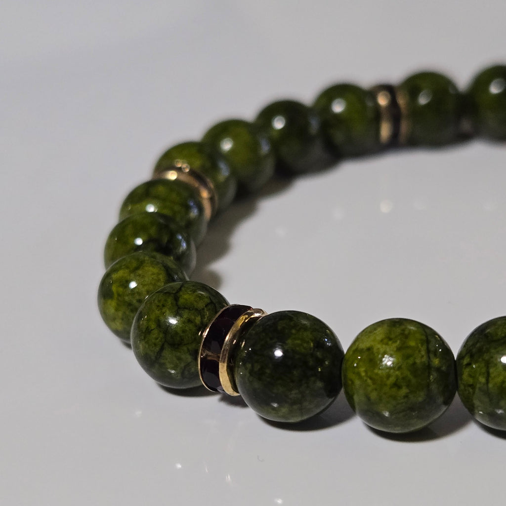 Mosslight Gemstone Bracelet