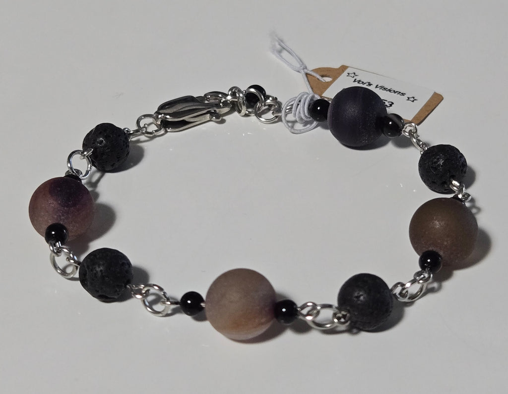 Twilight Ember Gemstone Bracelet