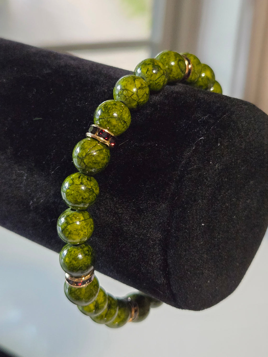 Mosslight Gemstone Bracelet