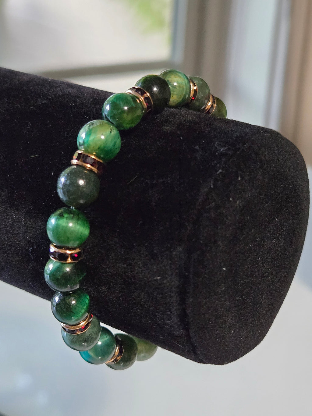 Emerald Mirage Gemstone Bracelet