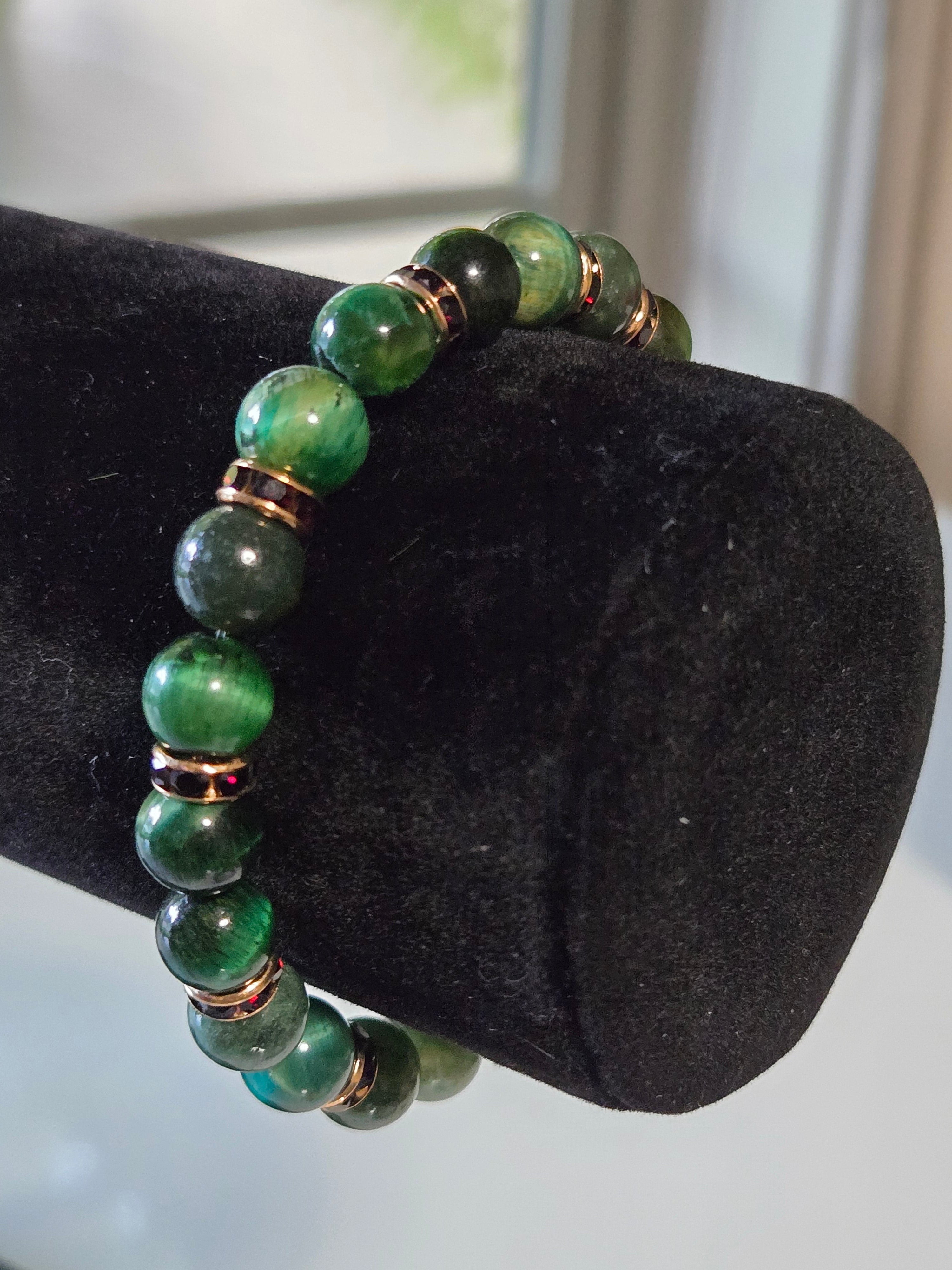 Emerald Mirage Gemstone Bracelet