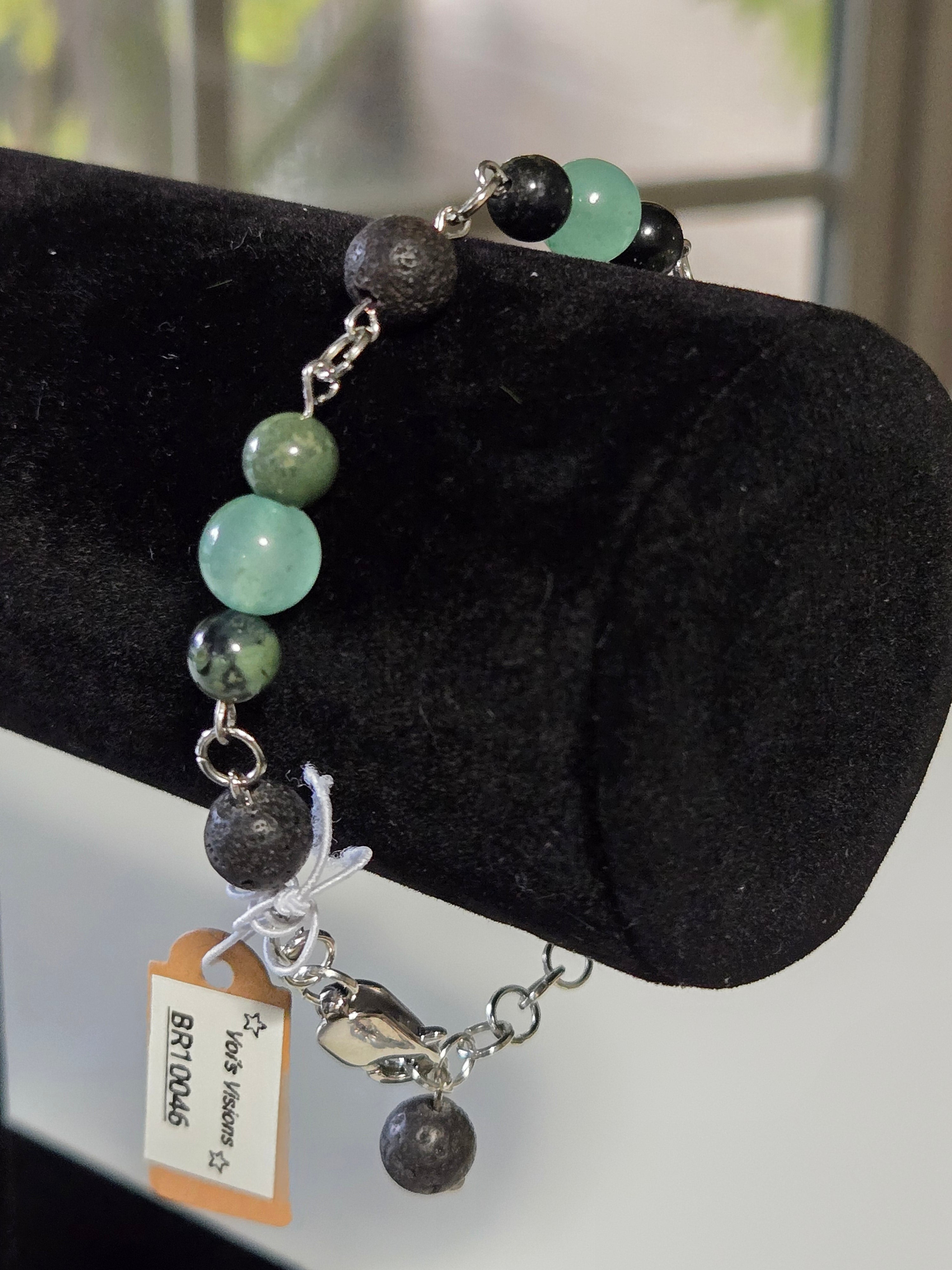 Emerald Flame Gemstone Bracelet