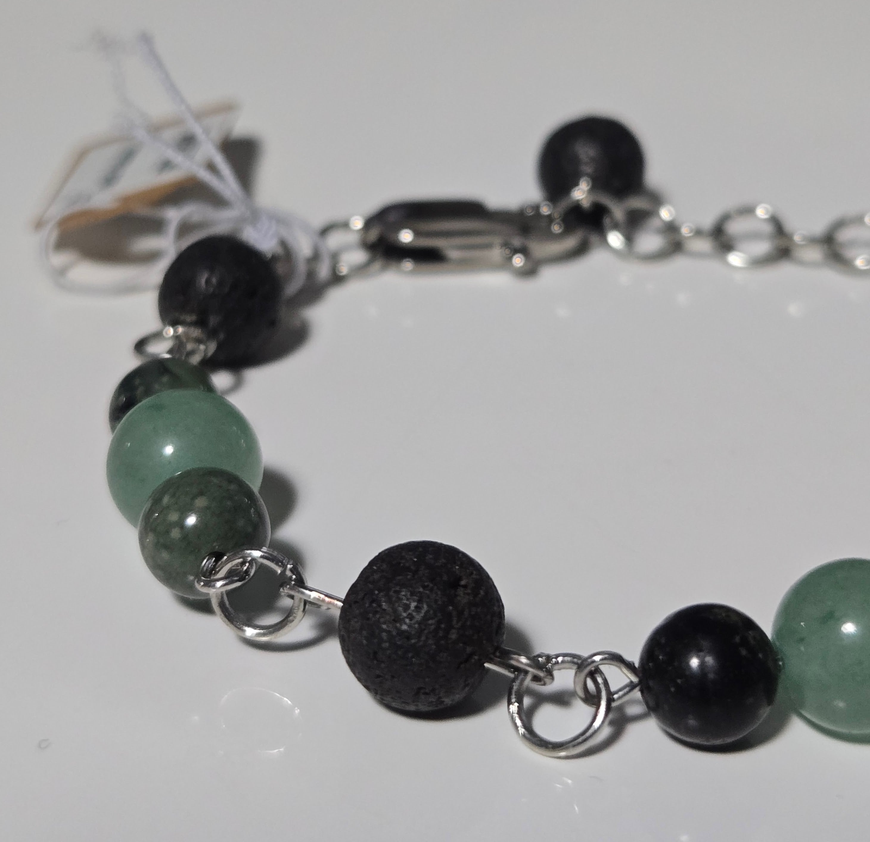 Emerald Flame Gemstone Bracelet