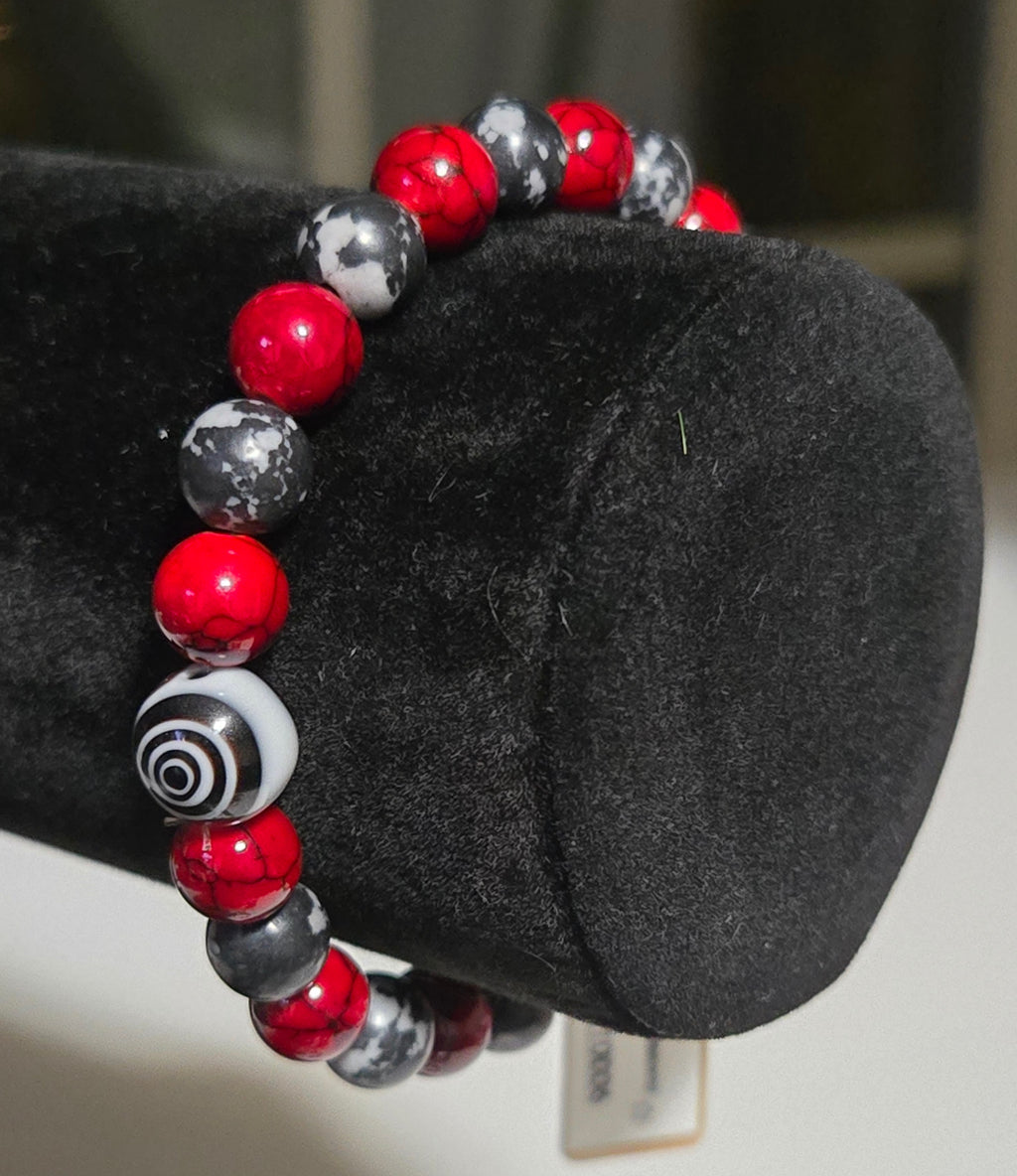 Obsidian Ember Bracelet