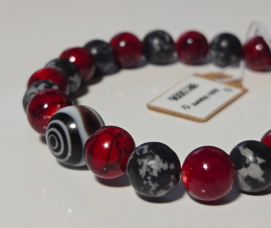 Obsidian Ember Bracelet