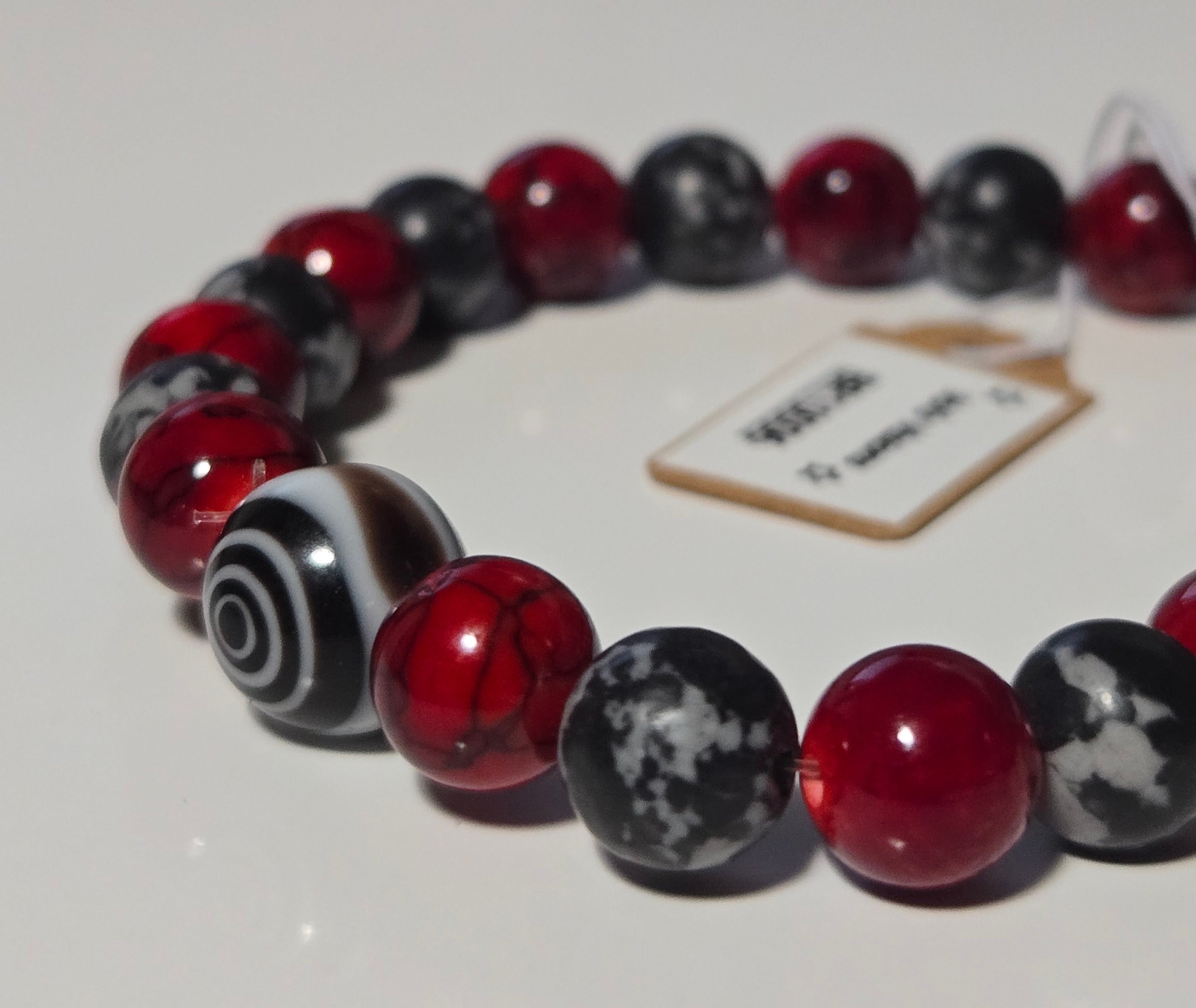Obsidian Ember Bracelet