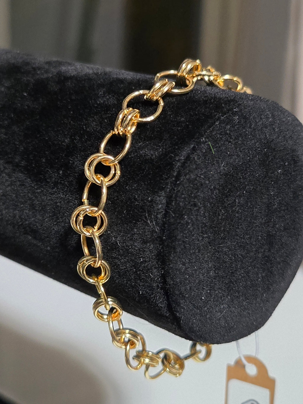 Handcrafted Gold-Tone Chainmail Bracelet