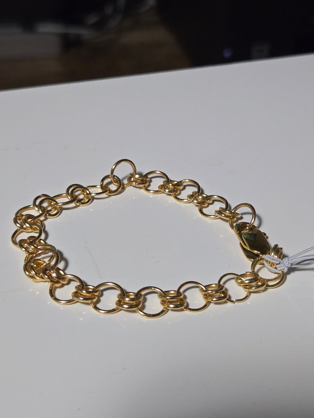 Handcrafted Gold-Tone Chainmail Bracelet