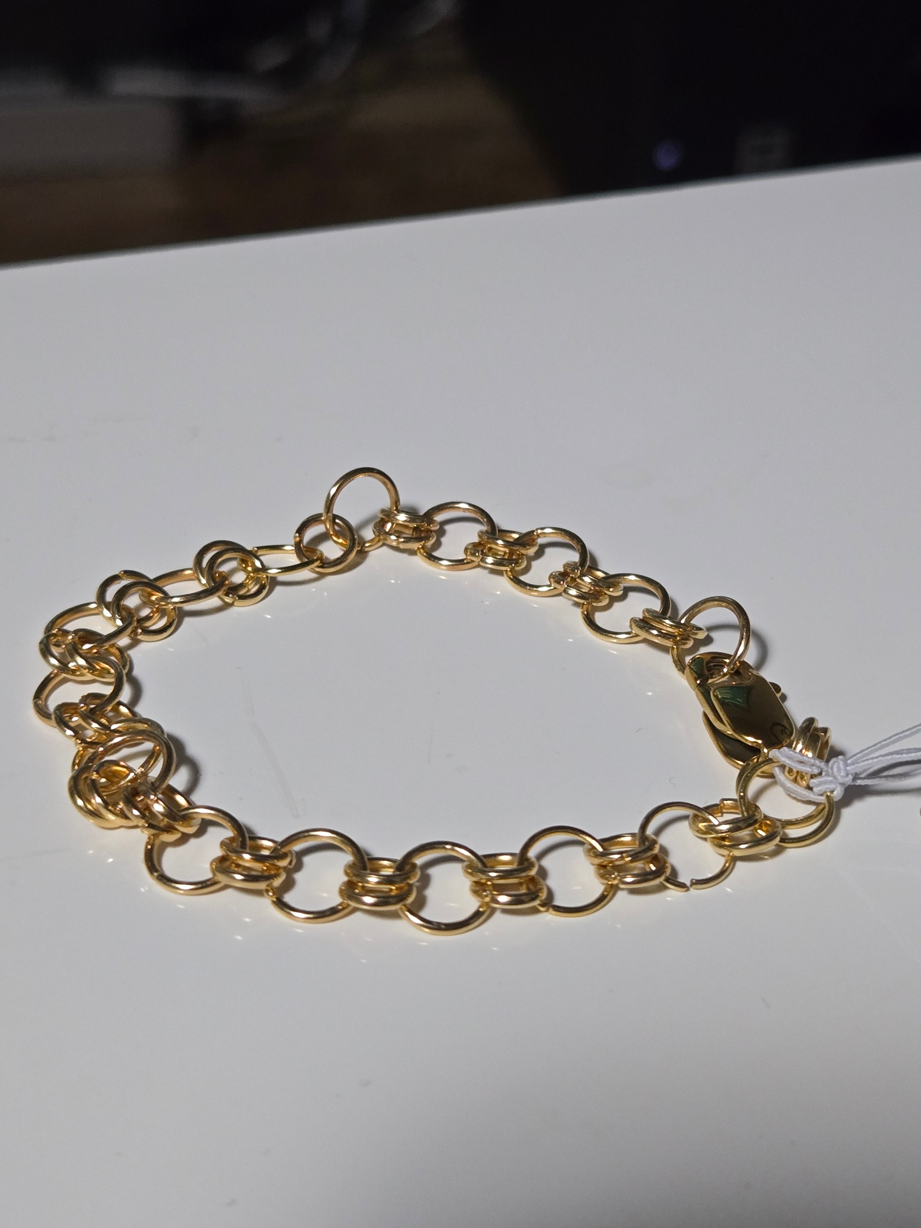 Handcrafted Gold-Tone Chainmail Bracelet