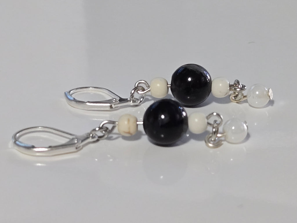 Midnight & Ivory Earrings