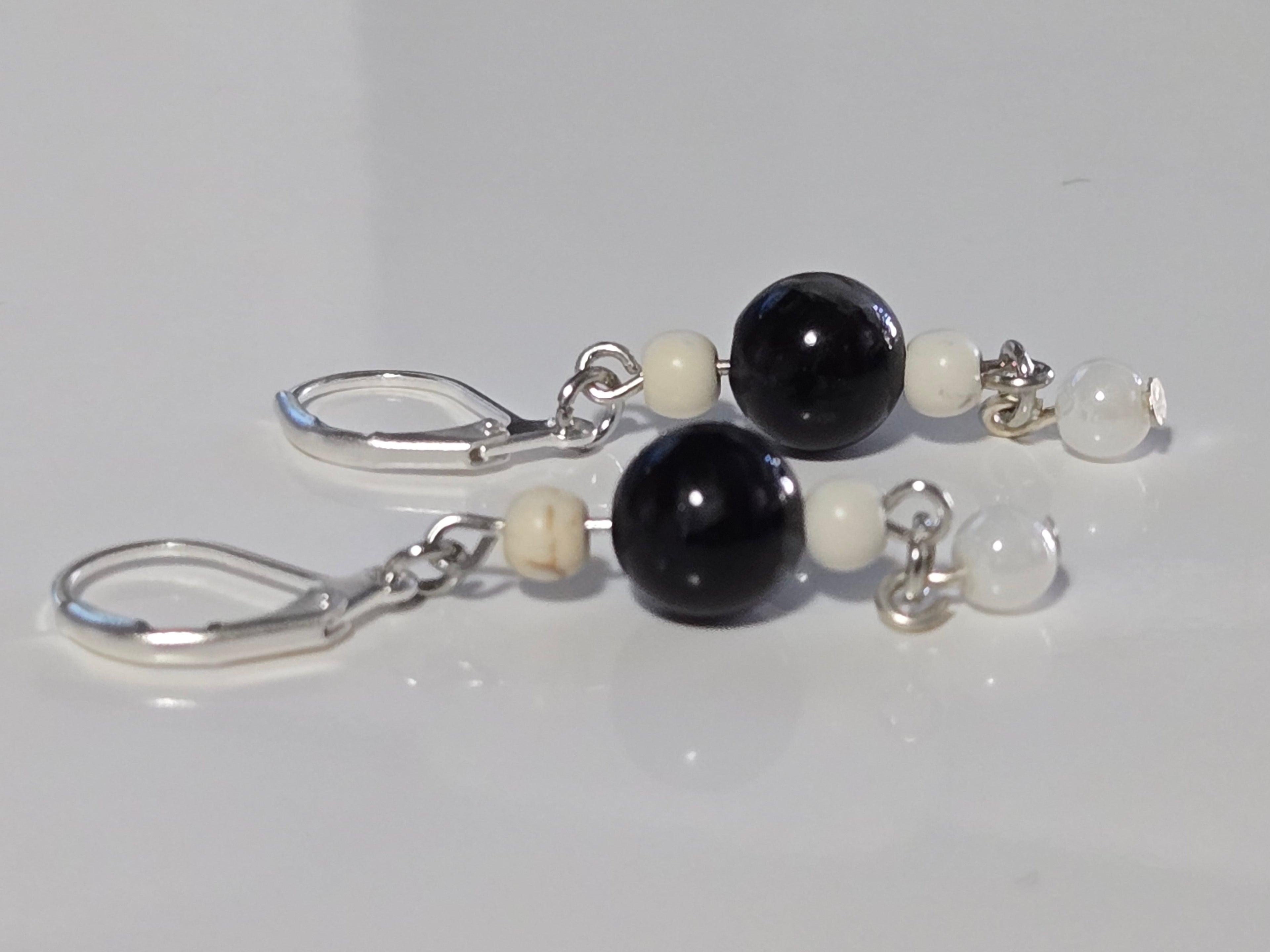 Midnight & Ivory Earrings