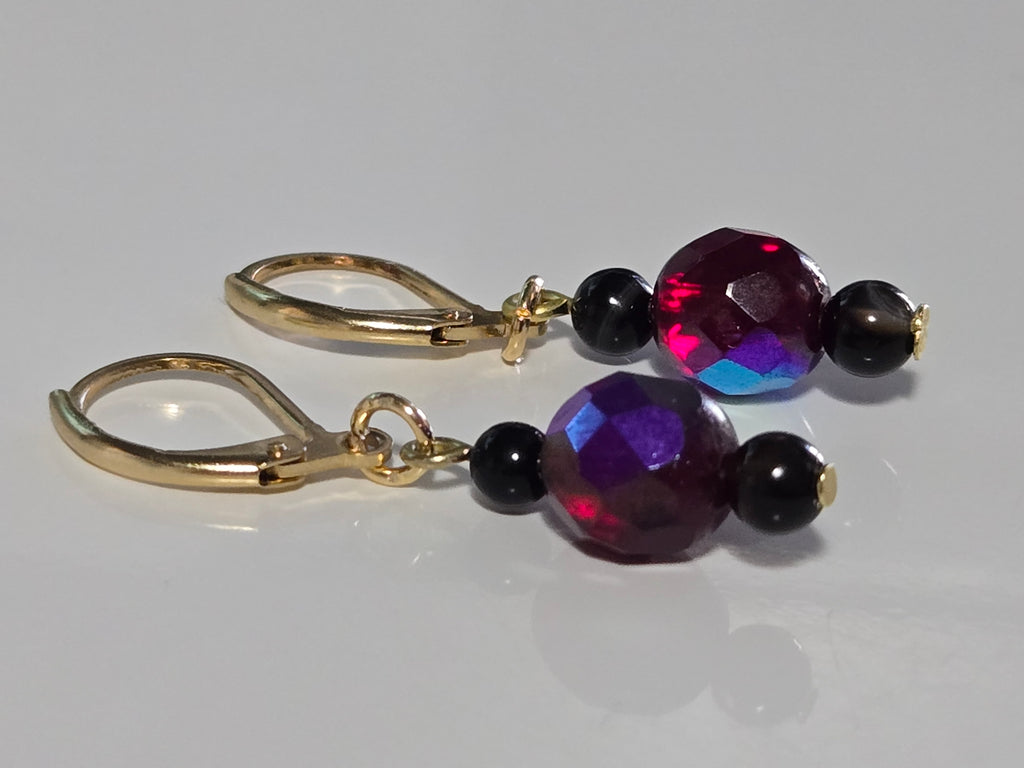 Crimson Prism Earrings