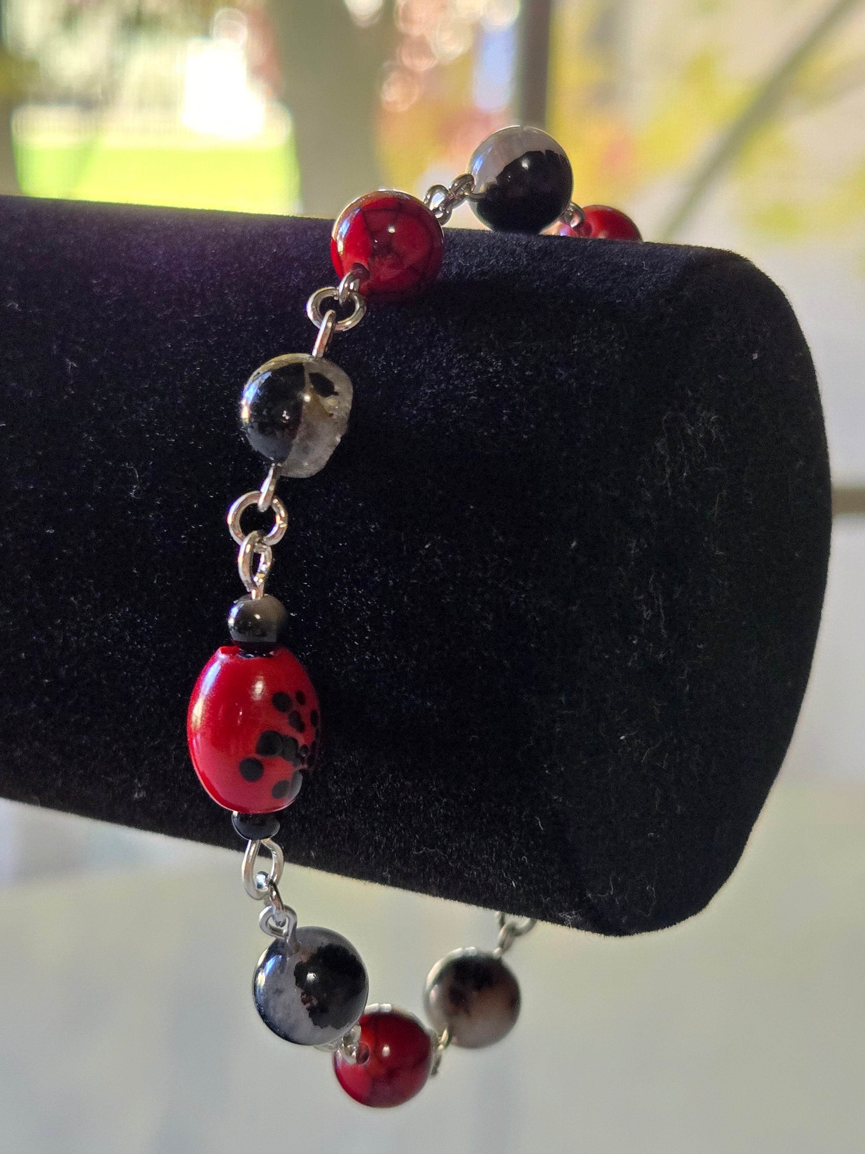 Crimson Eclipse Bracelet