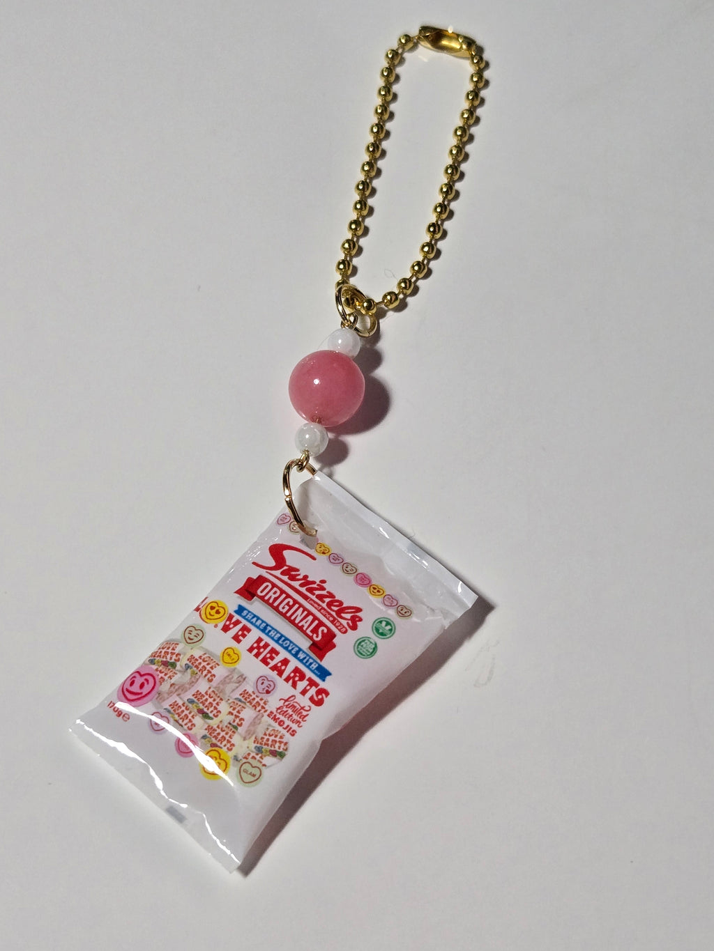 Love Hearts Candy Keychain