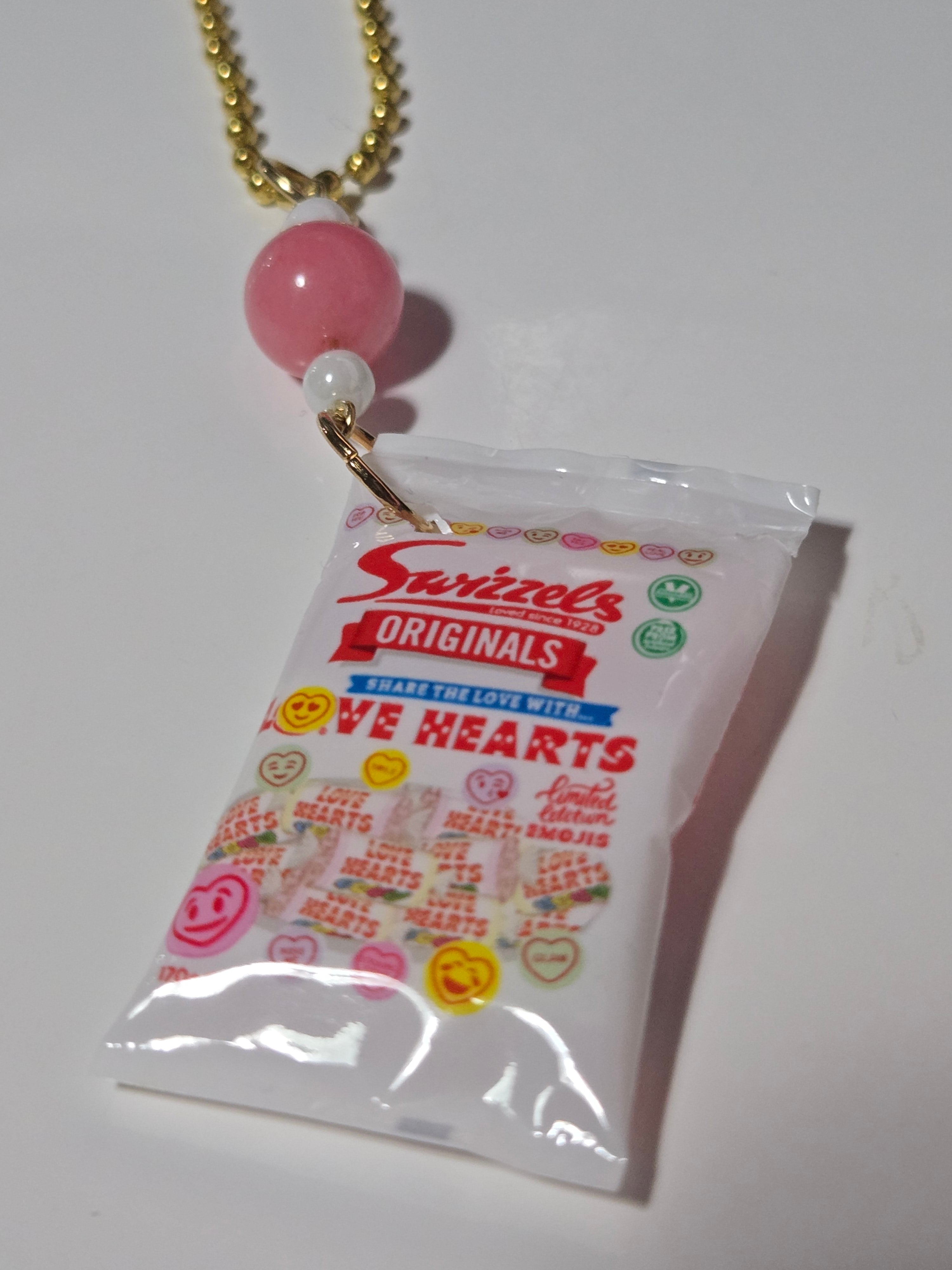Love Hearts Candy Keychain