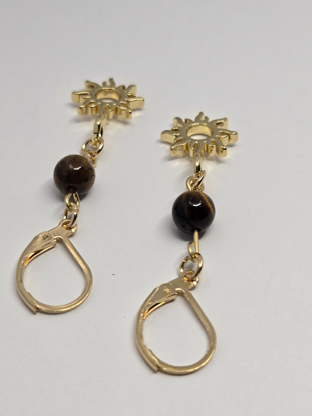Golden Sunlight Tiger’s Eye Drop Earrings