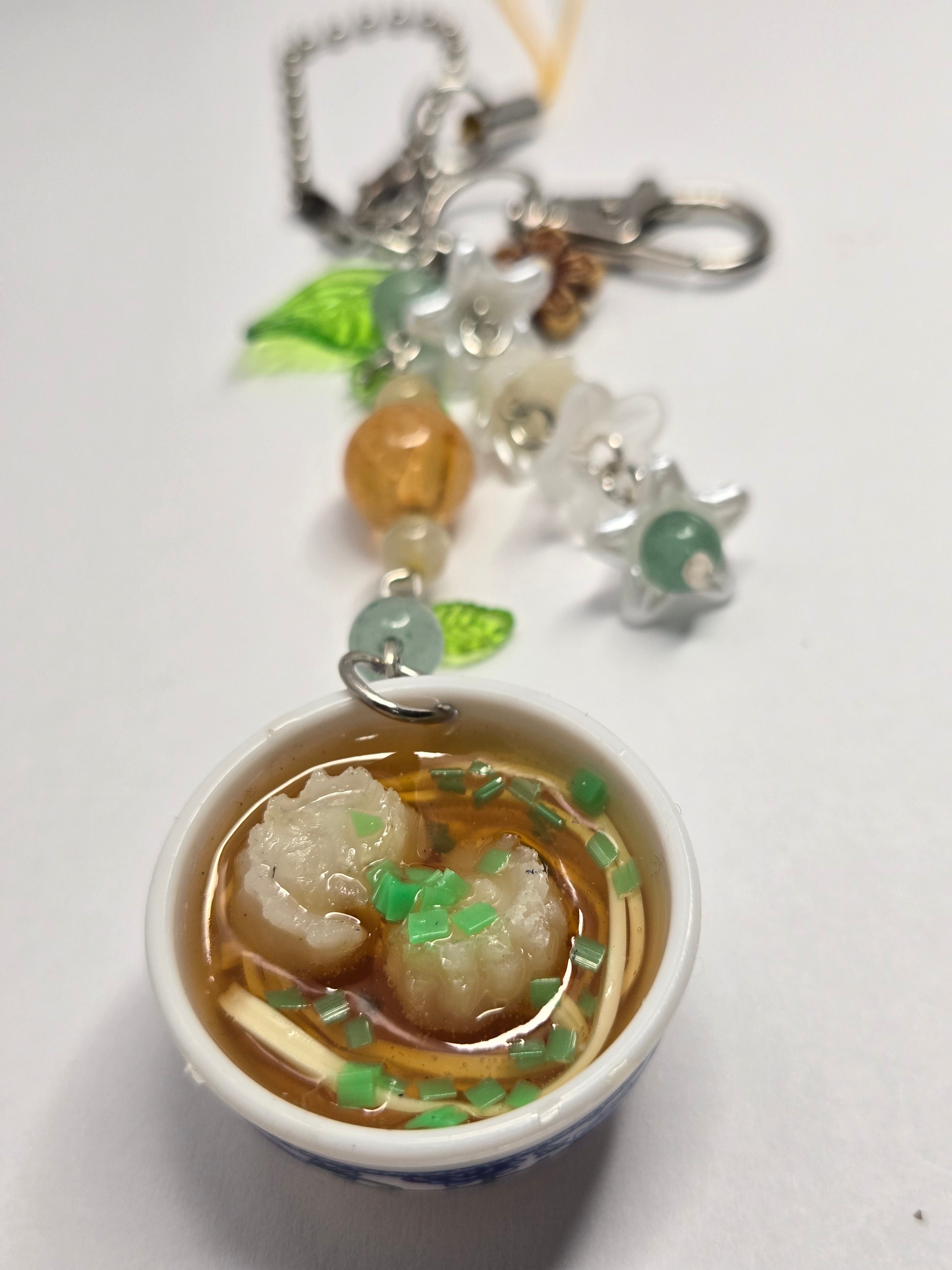 Pho Bowl Mini Charm Keychain