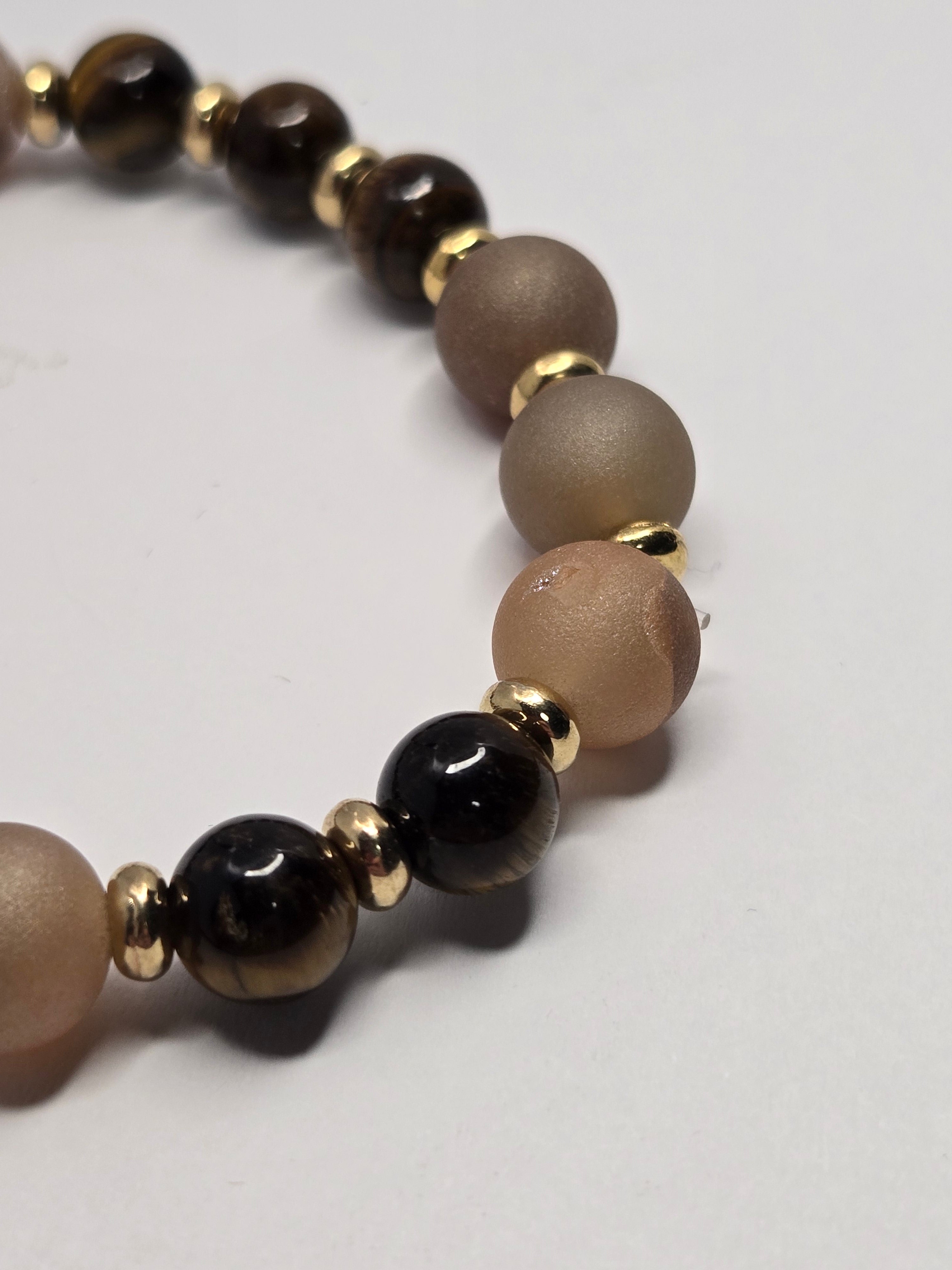 Desert Glow + Tiger Eye Bracelet
