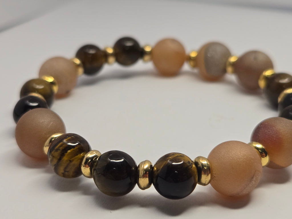 Desert Glow + Tiger Eye Bracelet