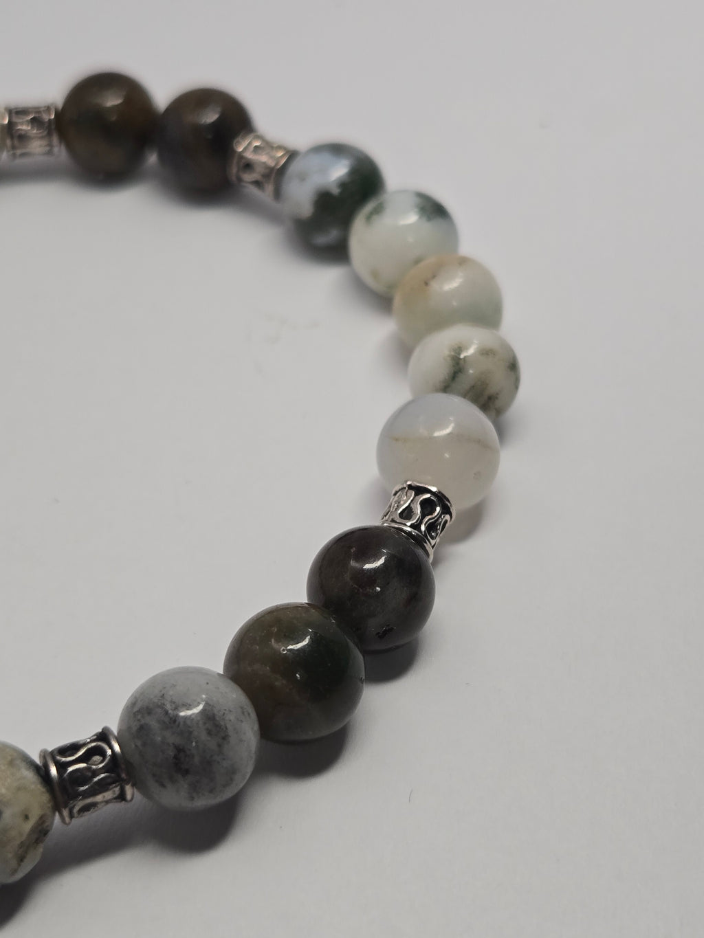 Moss Agate Forest Path Bracelet