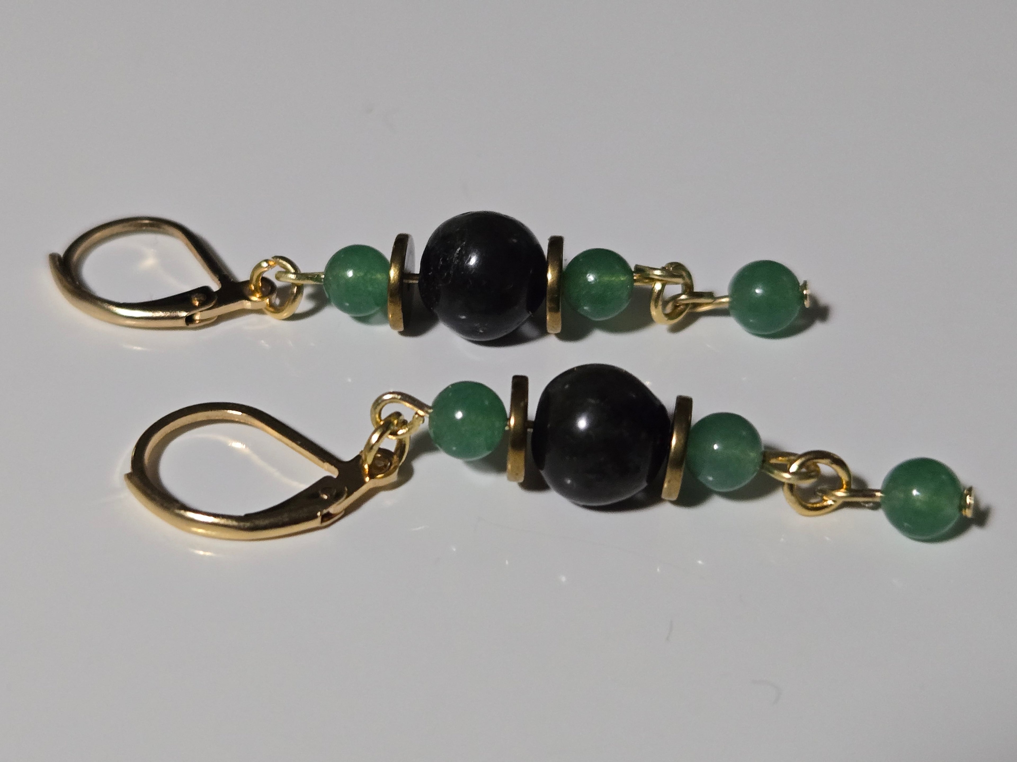 Emerald Night Drop Earrings