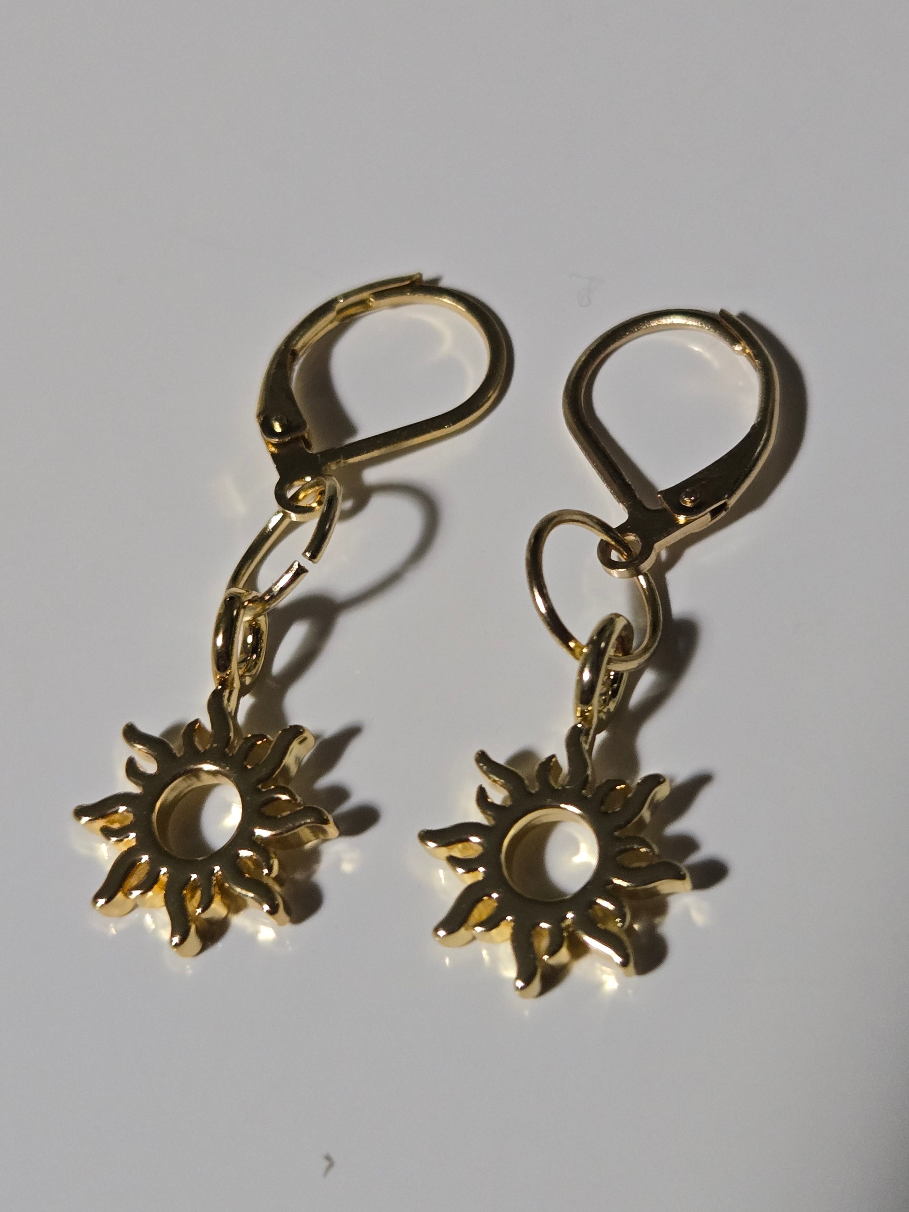 Golden Sunshine Mini Drop Earrings