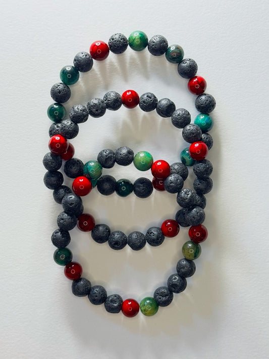 Lava Rock Bracelets SET