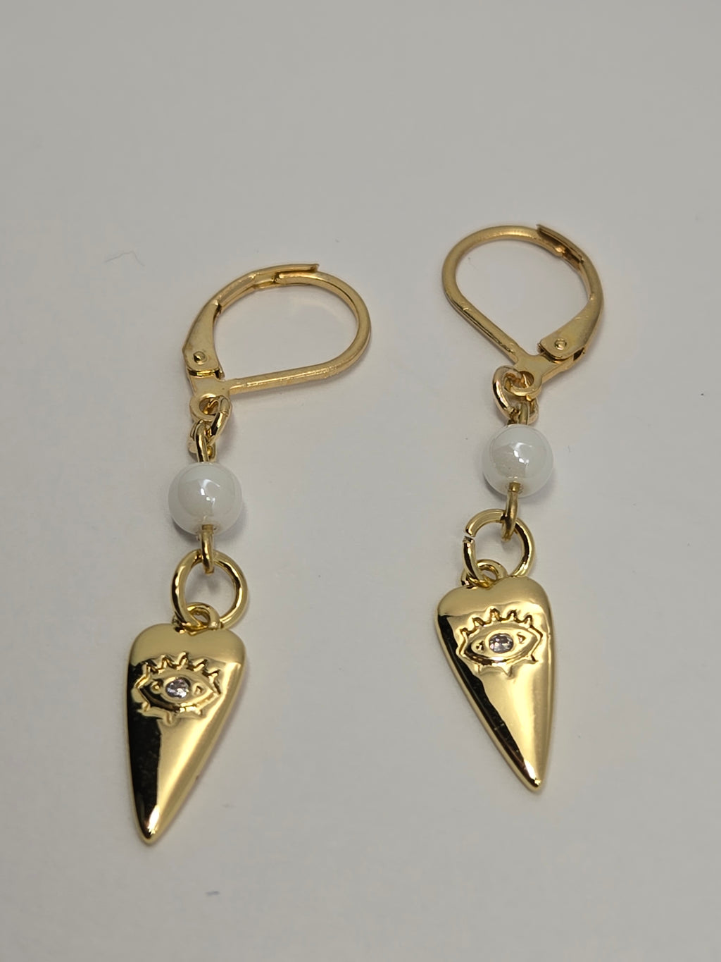 Golden Spirit Guard Evil Eye Earrings