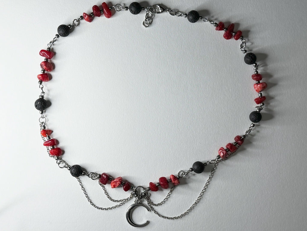 Red Moon Necklace