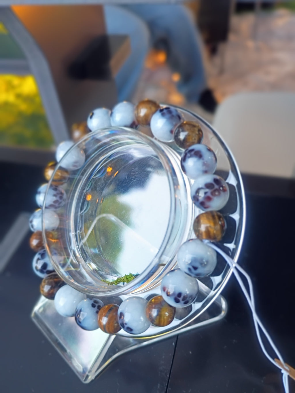 Frosted Earth Moonstone Bracelet