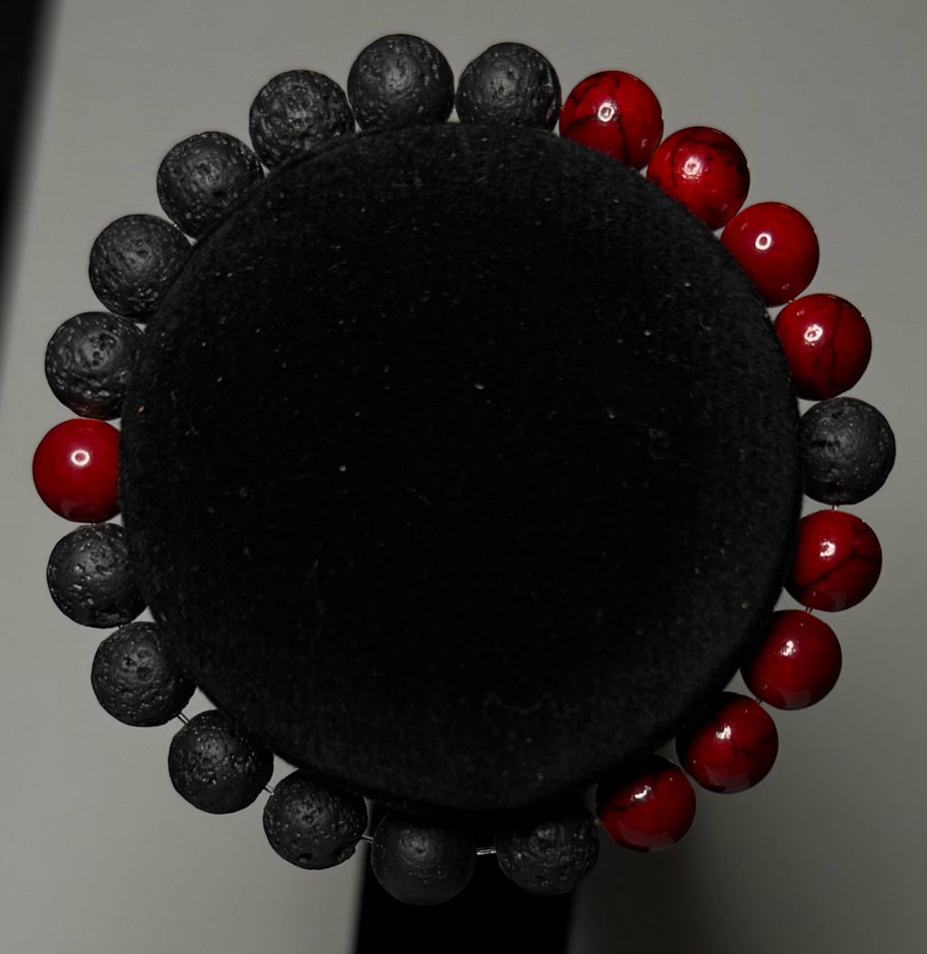 ilomilo (ilo) Red All Natural Stone Billie Eilish Bracelet
