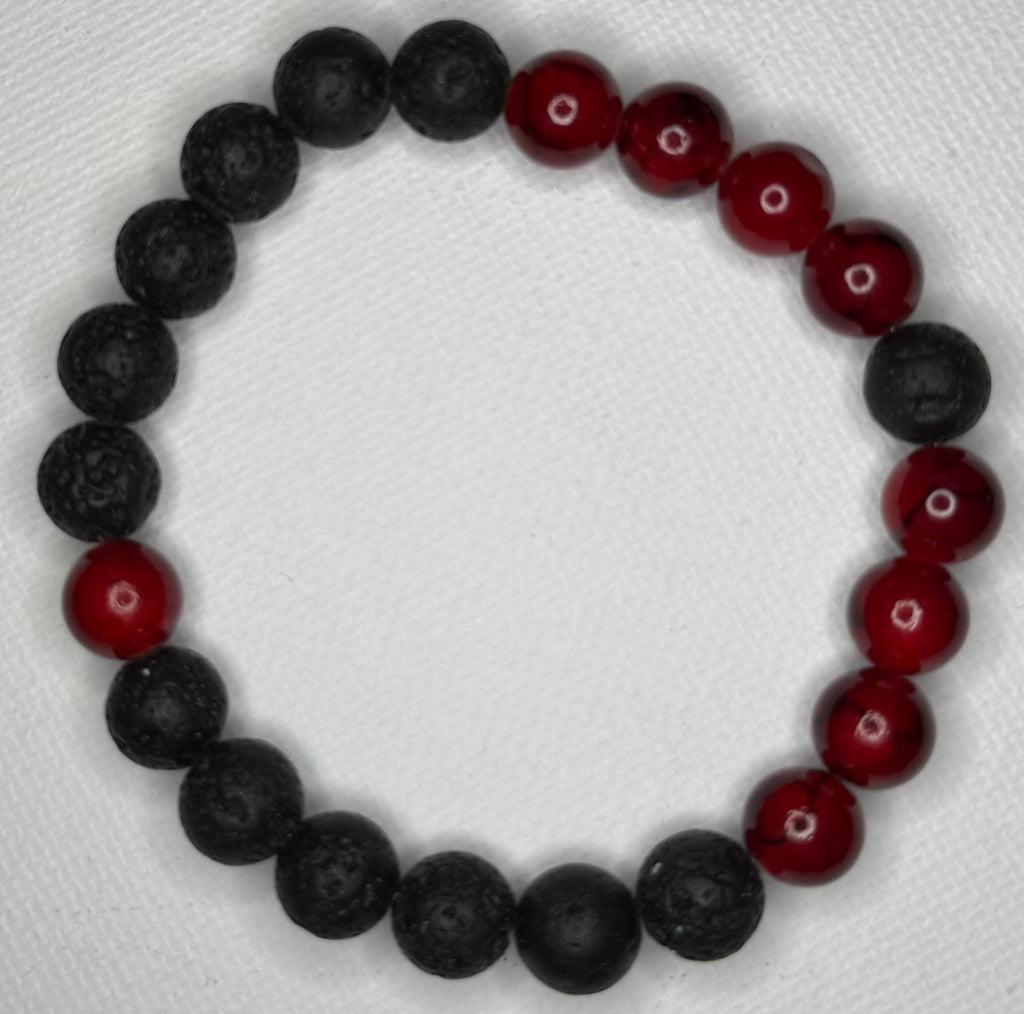 ilomilo (ilo) Red All Natural Stone Billie Eilish Bracelet