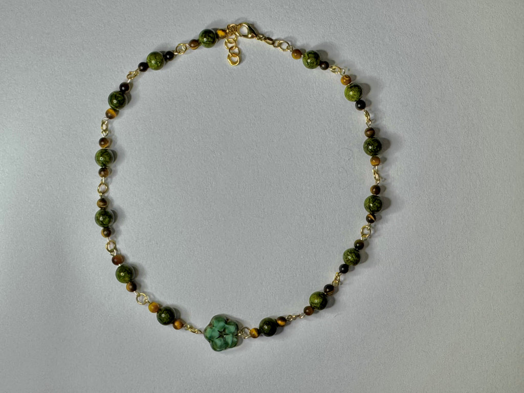 Jade Flower Necklaces SET