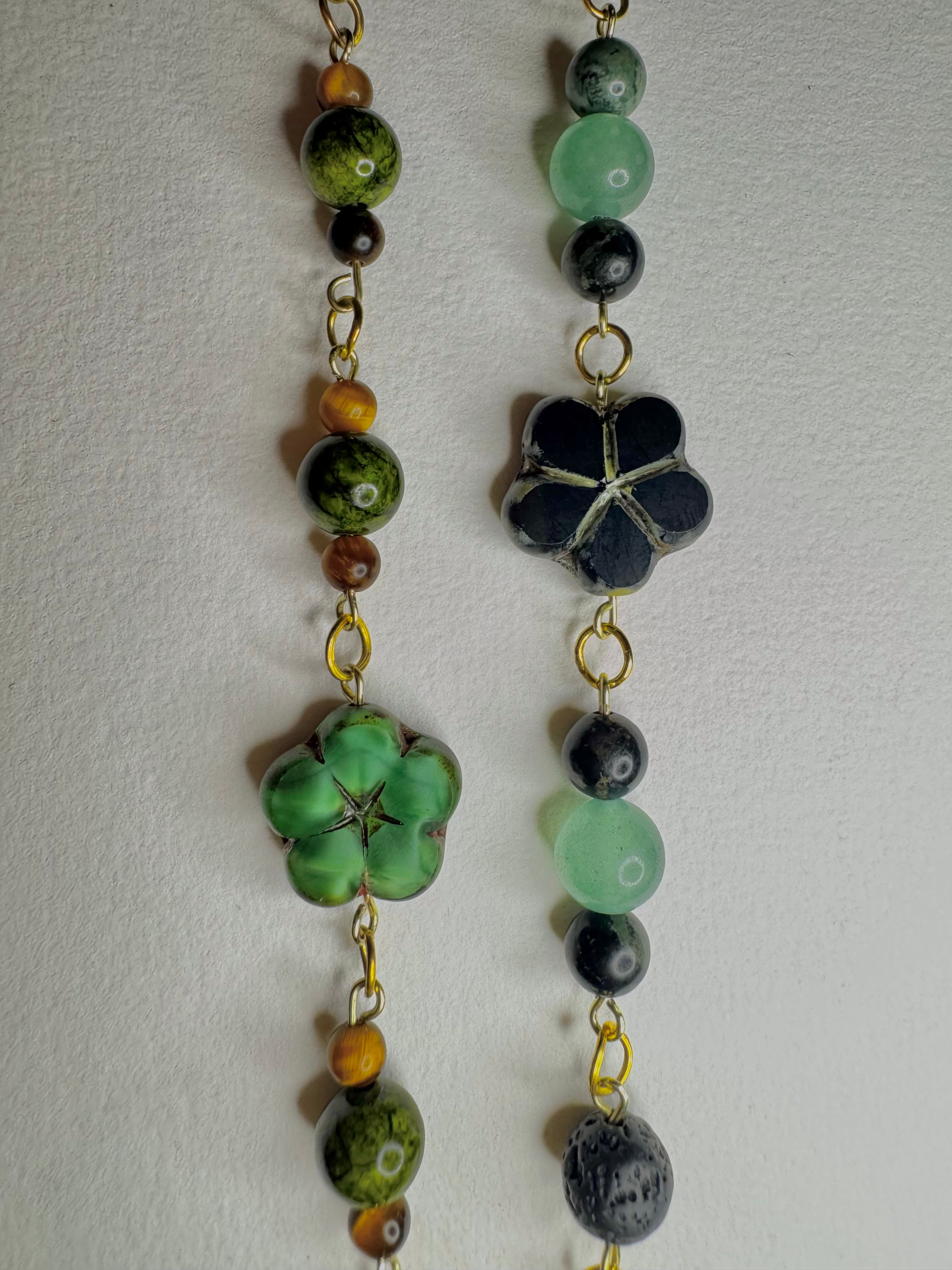 Jade Flower Necklaces SET